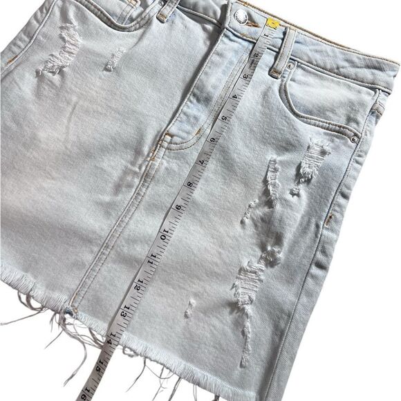 Forever 21 denim mini skirt distressed size 25 - Picture 8 of 8